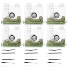 2 Sets Jumping Spider Boxes Jumping Case Reptile Feeding Spider Breeding Box