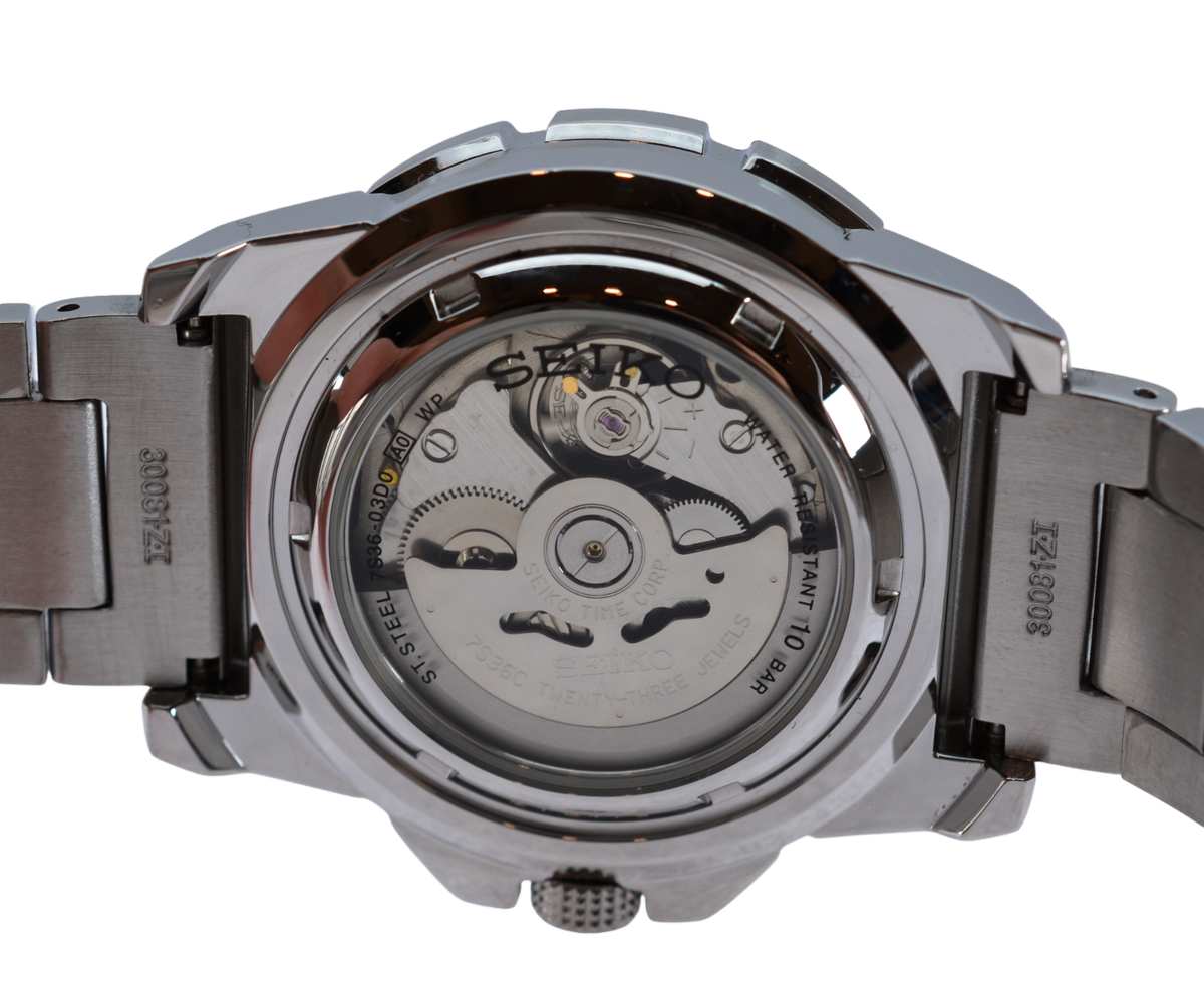 Men's Seiko 42mm Baby Monster Orange Dial 7S36-03D0 Stainless