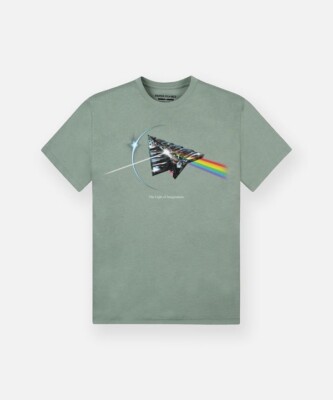 PAPER PLANES   COLORFUL REFLECTION TEE IN ICEBERG GREEN SIZE LARGE NEW RELEASE