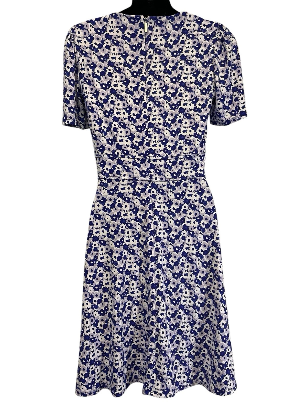 Abito Michael Kors scollo a V viola floreale taglia XS