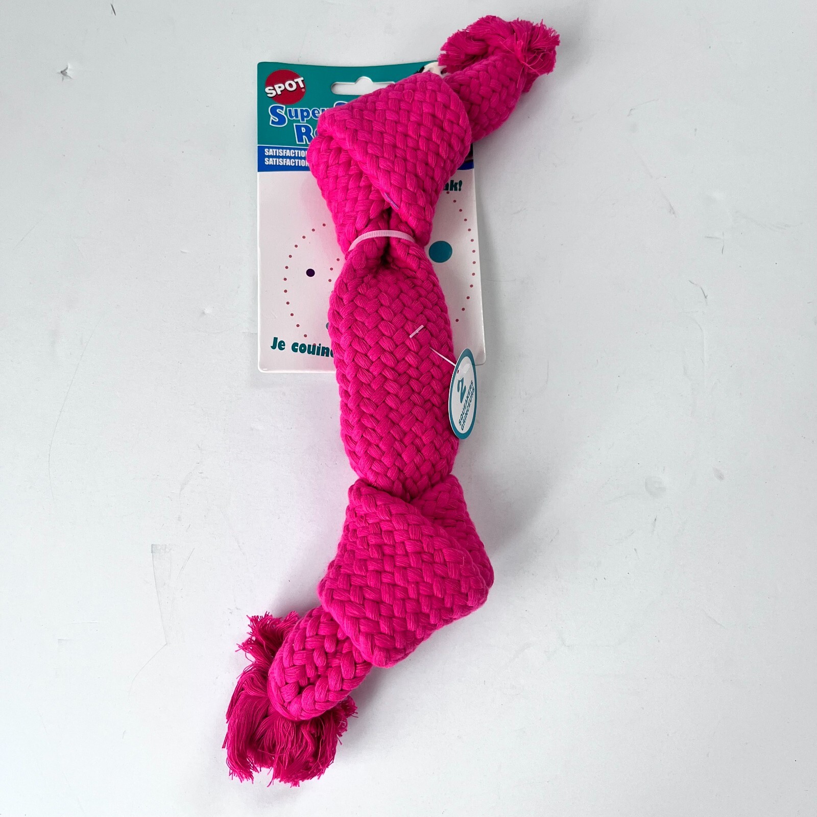 Ethical Pets Super Squeak Rope Dog Toy with Squeaker  14-Inc