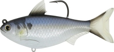LIVE TARGET Skip Shad Soft Jerkbait Freshwater Lure One Size, Violet-Blue 
