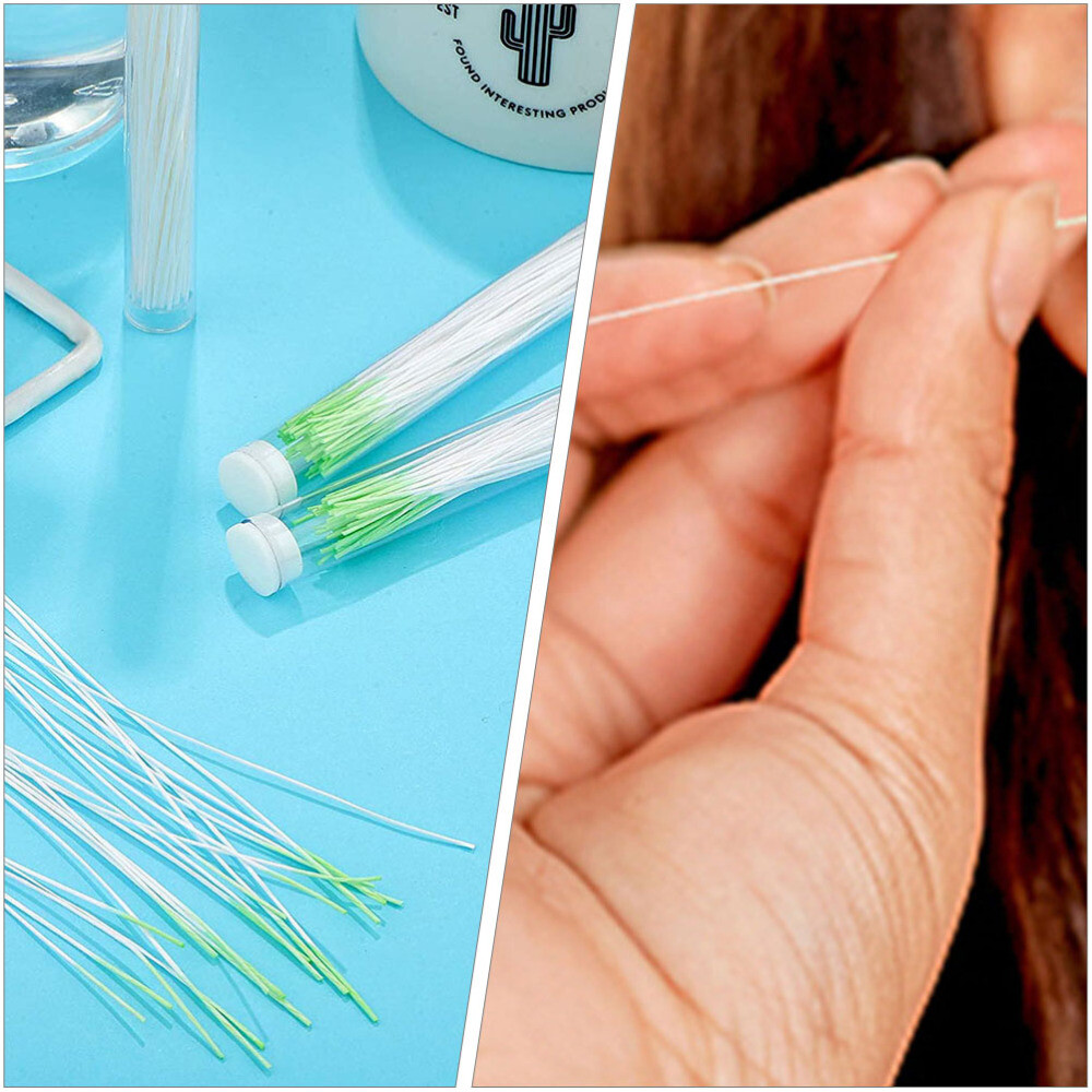 1750 Pcs Ear Hole Piercing Floss Ears Cleaner Line Household eBay