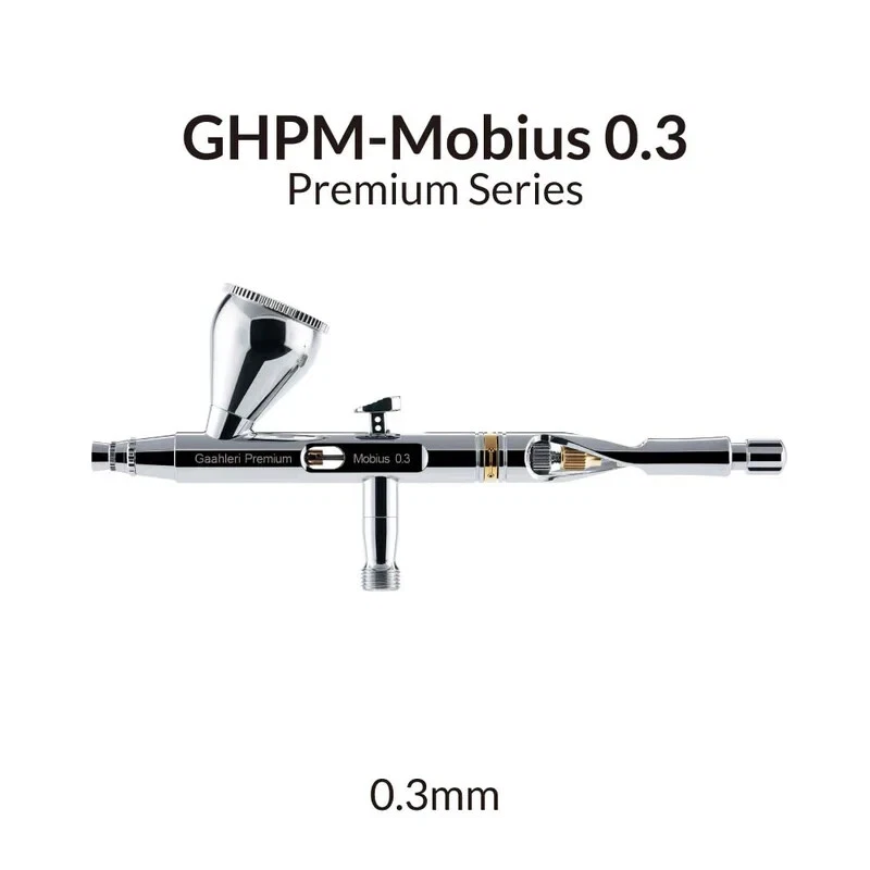 GAAHLERI Airbrush MOBIUS-03 Top Cup Gravity Feed - Premium Serie