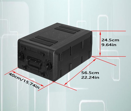 Road/Rack Case 6RU Lockable 10.2in Deep 3-Space Flight Case for DJ Equipment USA - Picture 21 of 28