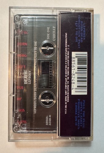 Death Leprosy Death Metal Cassette Tape 1988 Combat Records - Picture 2 of 7