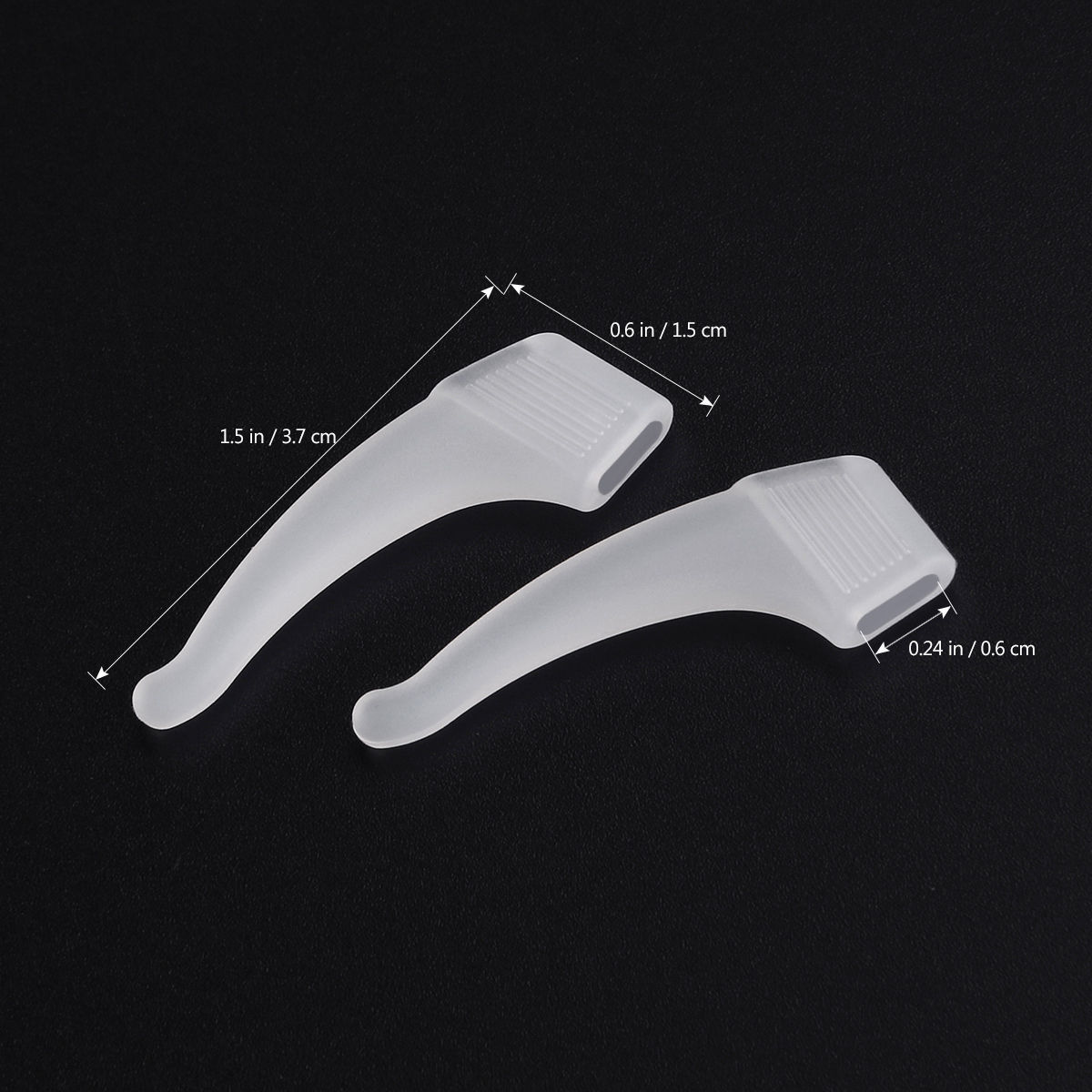 Sscon 20 Pairs Silicone Glasses Hooks - Non-slip Eyewear Retainer Ear Grips Green