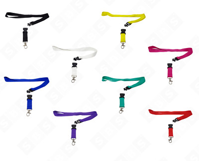 SBS  Schlüsselbänder 25mm 10 Stk. verschiedene Farben Lanyard Schlüsselband