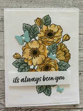 Card Set Of 4 Stampin Up Any Occasion Handmade Cards Pale Papaya Flowers