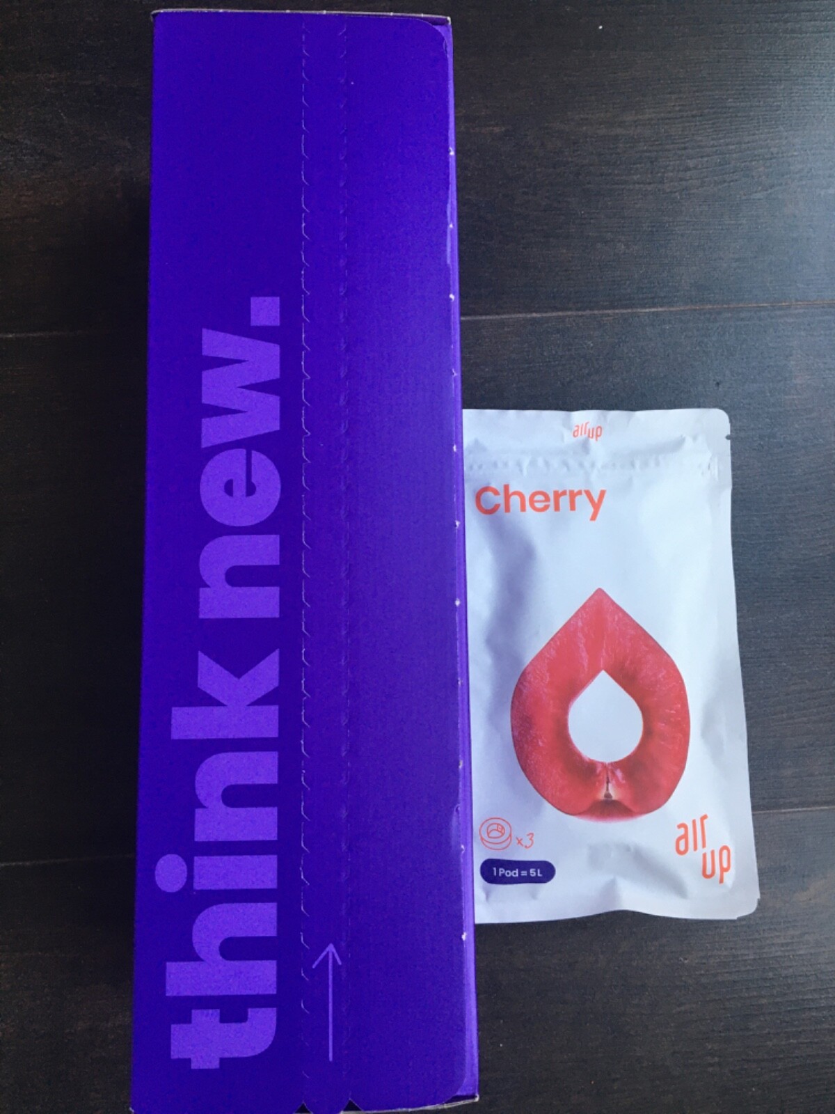 100 New Genuine Air up bottle Sunset Purple (650ml) With 3 Pods Cherry