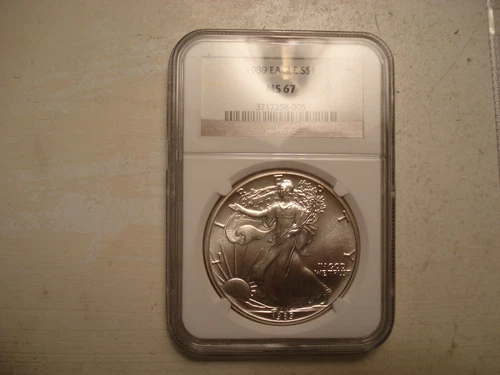 1989 SILVER EAGLE NGC MS 67 