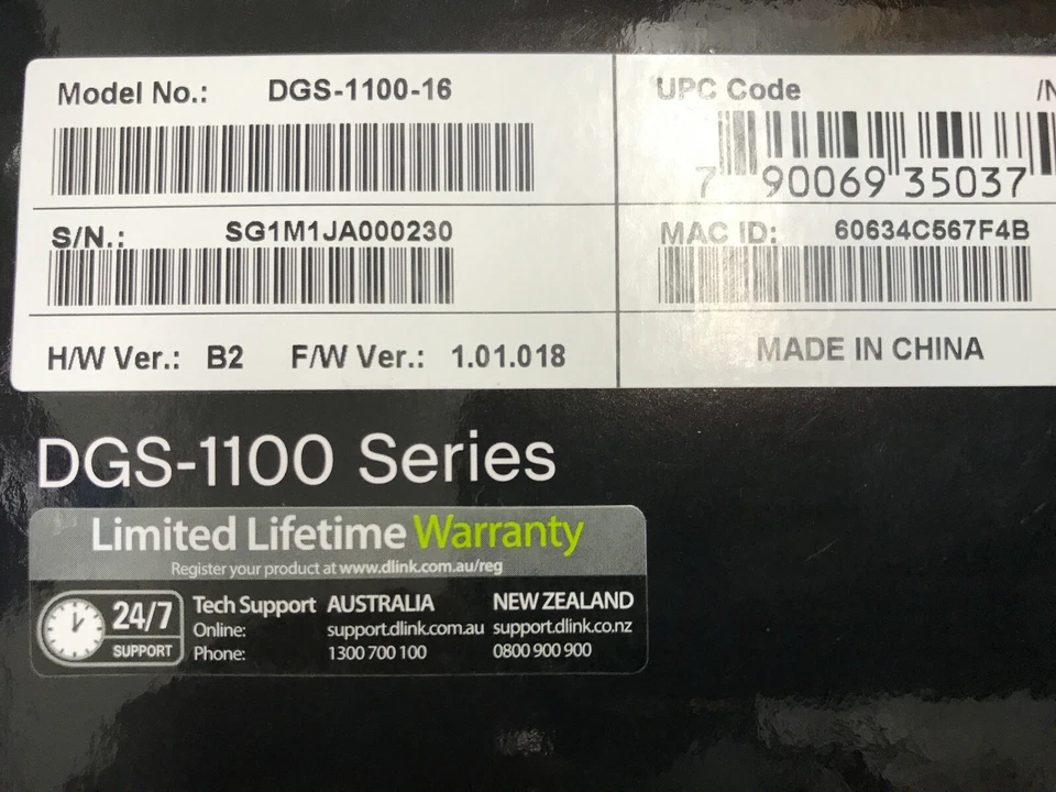 D-Link DGS-1100-16 16-Port EasySmart Gigabit Managed Switch - Rackmountable - Image 3 of 3