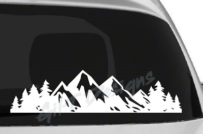 #ad Mountains Range Scene #2 Vinyl Decal Sticker Off Road 4x4 Suburu Nature $11.47