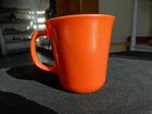 Vintage Pyrex Orange 9 Ounce Mug Very Good Used Condition