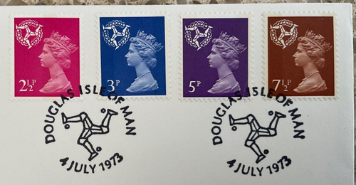 4.7.1973 Isle of Man, Last Day of British Postal Services FDC Douglas, IOM - Picture 3 of 5