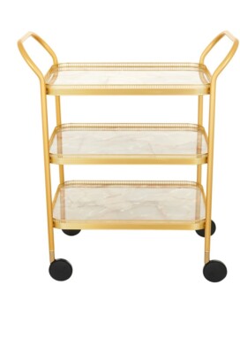 KAYMET TROLLEY GOLD MIT ONYX MARMOR 3 TEIR