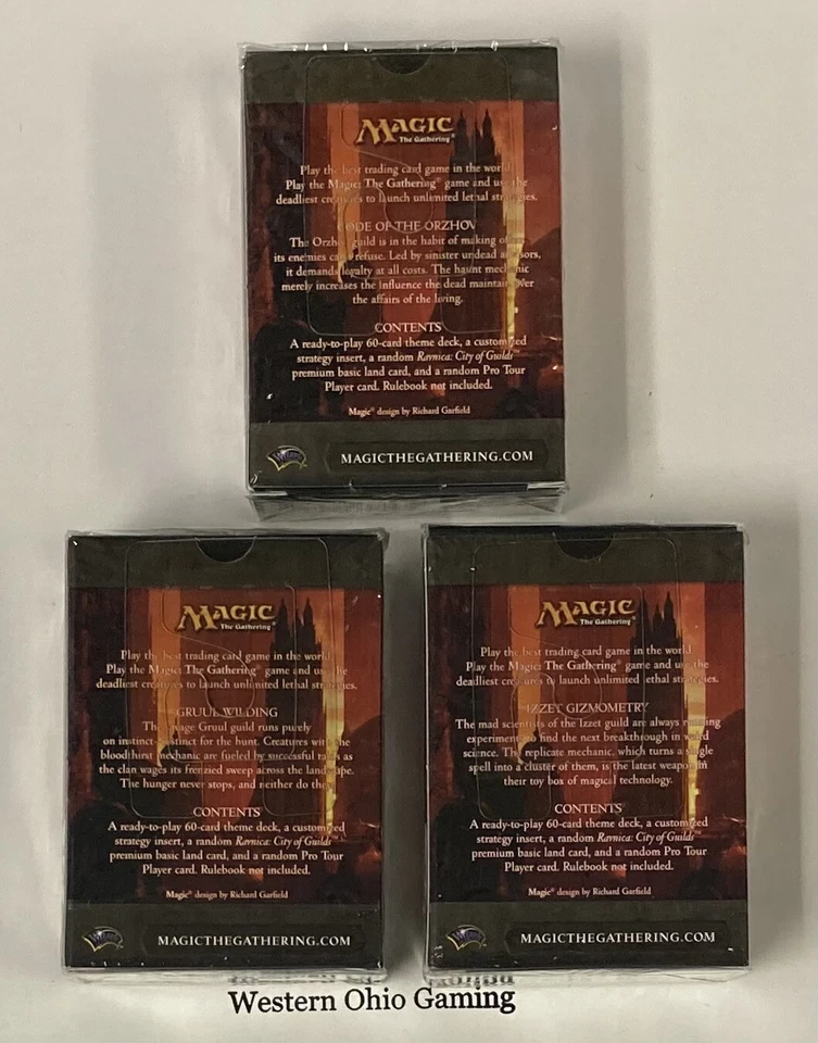 Magic The Gathering 3 x Guildpact Theme Decks MTG CCG TCG Code Izzet Gruul Deck - Image 2 of 2