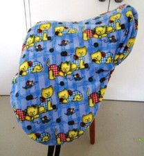 Horse Saddle Cover Blue Cat print Discontinued Colour 50% OFF - HALF PRICE