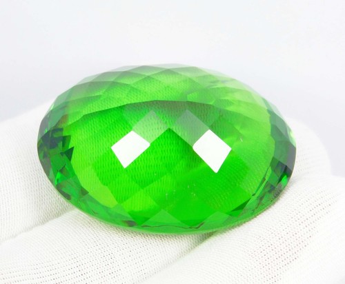 Certified 122.05 Ct Natural Green Peridot Oval Cut Loose Gemstone - Picture 9 of 10