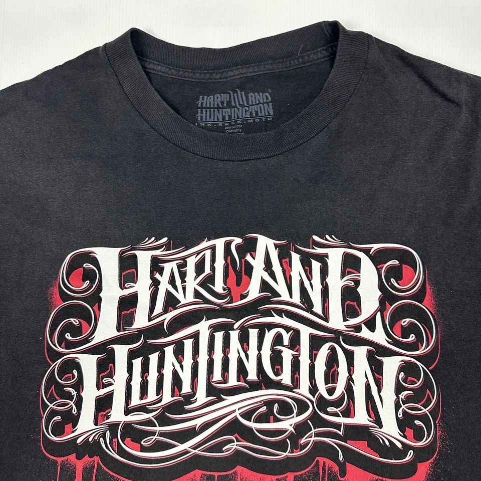 Мужская футболка Hart & Huntington Ink Rock Moto размер 3XL черная тату стиль логотип - Изображение 4 из 4