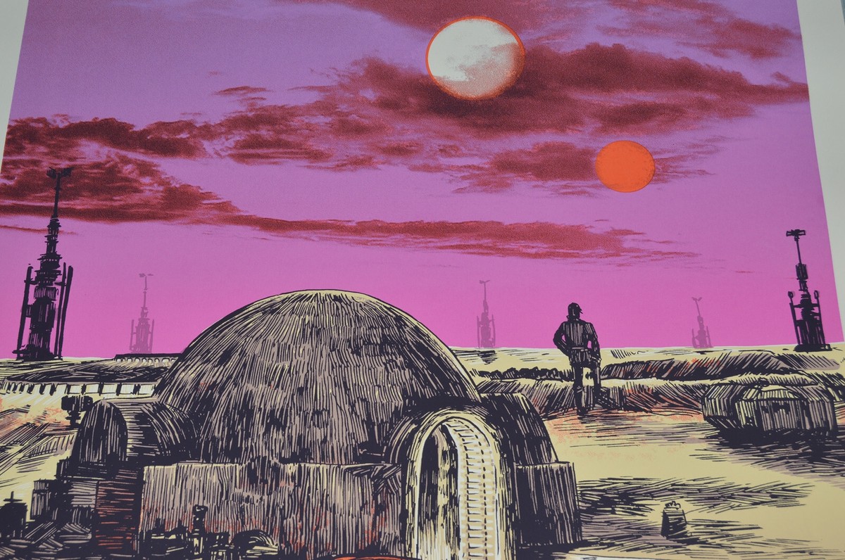 Saga (Star Wars) Tim Doyle Art Print Luke Skywalker Nakatomi Inc