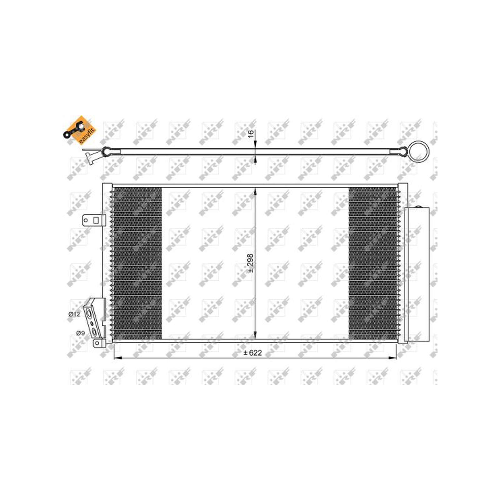 NRF 35940 Condenser, air conditioning for FIAT,OPEL,VAUXHALL - Image 13
