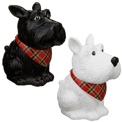 white dog cookie jar