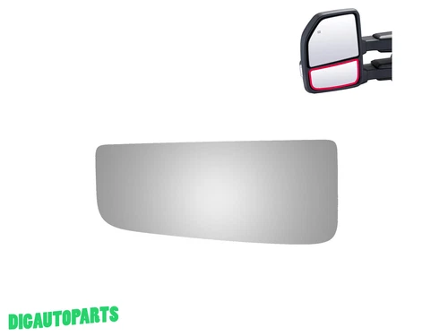 Mirror Glass for 2017-2019 Ford F-250 Super Duty Left Driver Side Lower Tow 3970