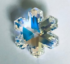2-Swarovski Crystal AB Snowflake Crystal 20mm Prism Aurora Borealis CCI
