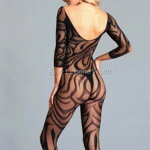 Sexy Complet Bas Résille Body sous-Vêtement Combinaison Entrejambe Nuisette A - Bild 15 von 42