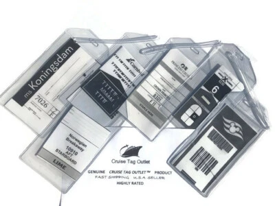 100 Cruise Luggage Bag Tag Holder FREE SHIP Carnival, Princess, Holland, NCL