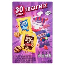 Keebler Sweet Treat Variety Mix with Cookies and Fruit Snacks Packs, 30 Count