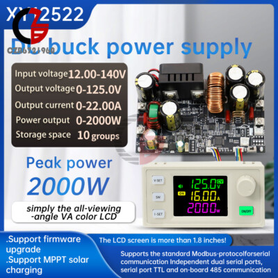 XY12522 CNC DC Adjustable Buck Power Supply Module Constant Voltage Current 22A