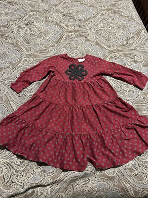 sachin and babi light blue dress Hanna Andersson Christmas Tree Dress / Size 5 main image 0