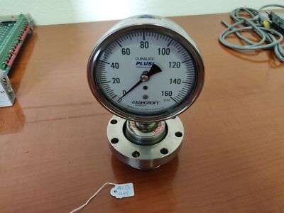 Ashcroft Duralife Plus 3.5'' SS Gauge 0-160 PSI w/ pressure plate
