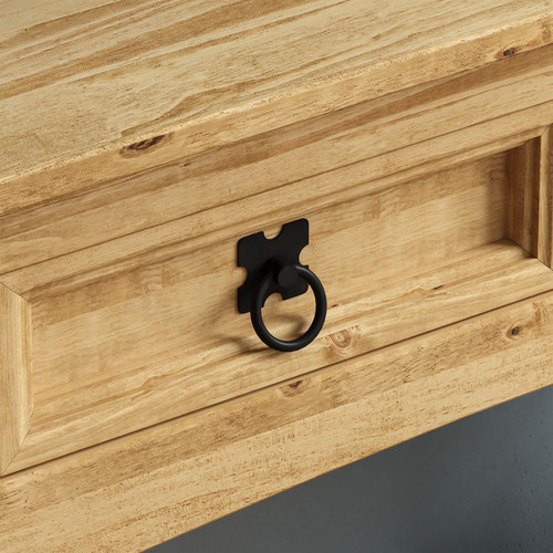 Corona Console Table Shelf 2 Drawer Storage Living Room Hallway Solid Pine Unit - Picture 6 of 8