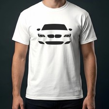 M5 E60 2006-2010 Front View Car Silhouette T-Shirt Unisex Graphic Tee Gift