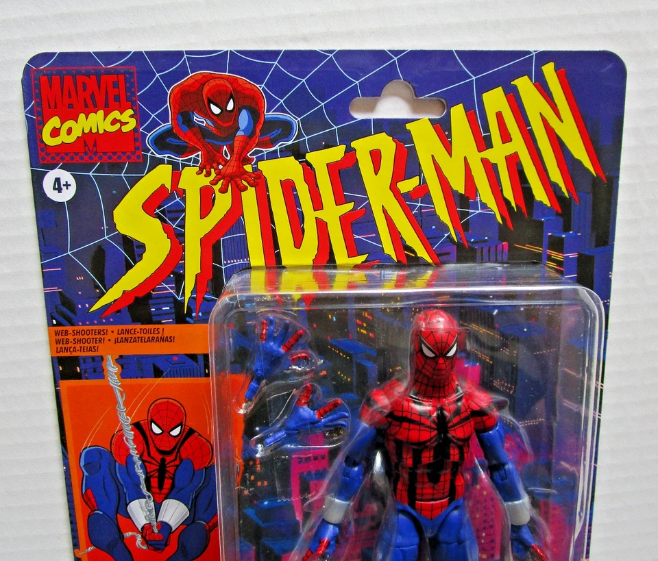Marvel Legends Spider-Man Ben Reilly 2022 tarjeta retro figura de 6" ¡nueva abovedada! Foto 3 de 4
