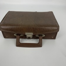 Vintage Cassette Tape Carrying Case With Handle, Holds 12