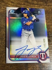 JOJO BLACKMON 2022 Bowman Chrome #CPA-JBN 1st Silver Refractor Auto /499