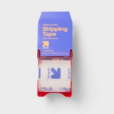 Heavy Duty Shipping Tape with Dispenser Packing Mailing Tape, 25.3 ft