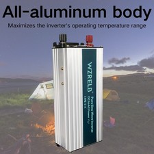 800W Pure Sine Wave Inverter DC 12V to AC 110V/120V, Power Converter Off Grid