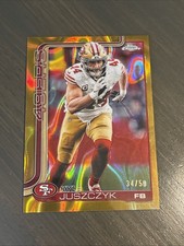 2025 Kyle Juszczyk Gold RayWave /50 Miscut 1/1 SP
