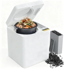 Compost Bin for Kitchen - 3L Countertop Composter with Odorless Auto-Cleaning...