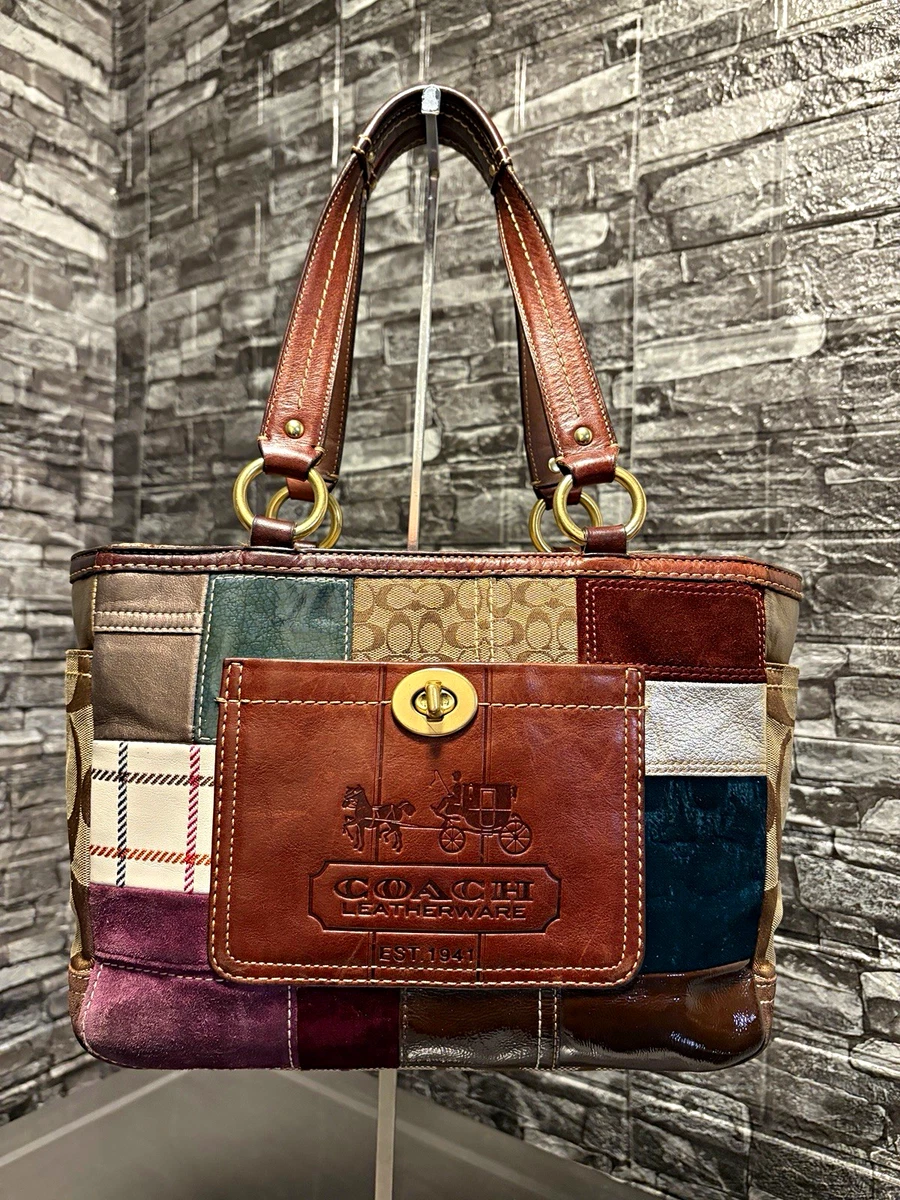 Coach Patchwork Tote Exterior Bags & Handbags for Women for sale