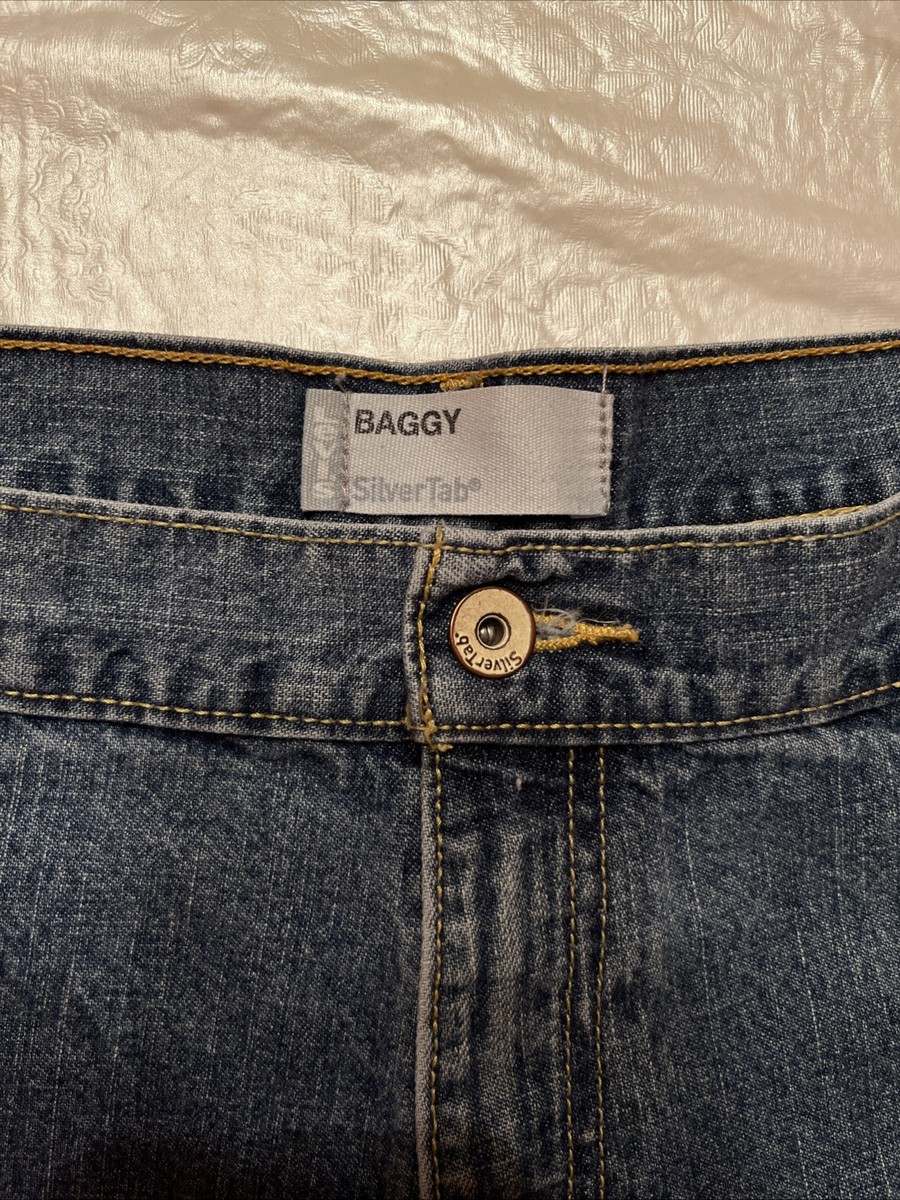 vtg Y2K Levi's SILVERTAB BAGGY blue jeans mens 38x30 37x29 wide