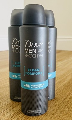 Dove Men+Care Clean Comfort Deospray, Deodorant 3er Pack (3 x 150 ml), OVP