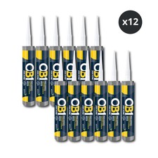 OB1 Multi-Surface Sealant Waterproof  Adhesive Clear x 12