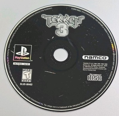 Tekken 3 (Sony PlayStation 1, 1998) Authentic PS1 Disc Only - No Case, Untested