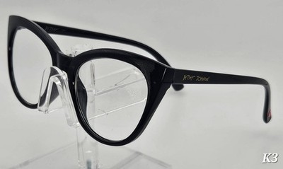 Betsey Johnson Black Eyeglass Frames Only VMP2007 BLK Womens 48 16 130